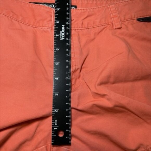 Eastern Mountain Sports Womens Orange Chino Shorts Sz 14 Hiking Casual Outdoors - Picture 5 of 10